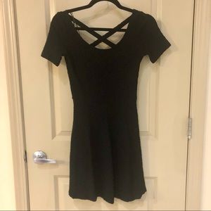 Black Stretchy Flare Dress - VERY CUTE